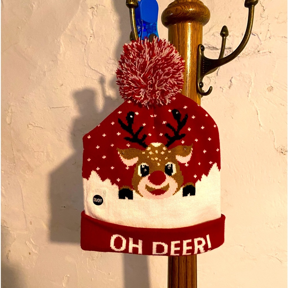 “OH DEAR” Tobogam Rudolph, the red nose reindeer